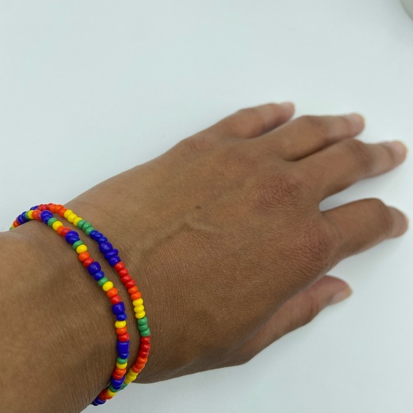 Handmade PRIDE Inspired Glass Seed Bead Bracelets - Picture 11 of 13